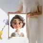 Mom 3D Cartoon Portrait – Lighthearted Personalized Wall Display