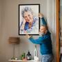 Grandma Watercolor Portrait – Cherished Hand-Painted Wall Art