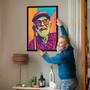 Grandpa Pop Art Portrait – Unique And Stylish Wall Display