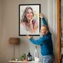 Mom Colorful Pencil Sketch Portrait – Artistic Handcrafted Keepsake