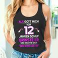 12Th Birthday Als Gott Michor 12 Jahre Schuf Grinste Er Grins Tank Top