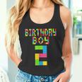 2 Geburtstag 2 Jahre Alter Junge Bausteine Bricks Boys Tank Top