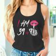 I Am 39 Plus 1 Middle Finger Skull 40Th Birthday Tank Top