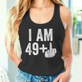 I Am 49 Plus Middle Finger 50Th Birthday Tank Top