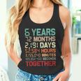 6 Años Juntos Pareja Coincidencia Sexto Aniversario De Bodas Camiseta sin mangas