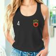 Albania Numero 4 Calcio Bandiera Calcio Quattro Albanese Canotta