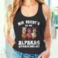 Alpaca And Lamas Mir Reichts Ich Geh Alpacas Streicheln Tank Top