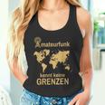 Amateurfunk Kennt Keine Borders Retro Radio Amateur Radio Tank Top