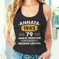 Annata 79 Compleanno 1945 79 Anni Compleanno Uomo Donna 1945 Canotta