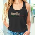 Aprilia Ciudad Italiana Retro Bandera Italia Camiseta sin mangas