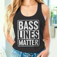 Bass Lines Matte Bass Guitar Bassist Edm Music Fan Tank Top