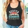 Bester Uncleater Der Weltintage Retro Father's Day Tank Top