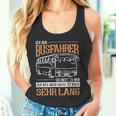 Busfahrer Weg Noch Lang Bus School Bus Line Bus Driver Tank Top