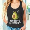 Camicia Da Notte Con Gatto E Avocado Per Dormire Canotta