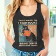 Cat Ich Lese Books Ich Trinke Kaffee Und Weiß Dinge Tank Top