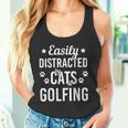 Cat Lover Golf Lover Cats And Golfing Golfer Cat Tank Top