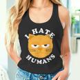 Con Gatto Divertente I Hate Humans Canotta