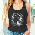 Cool Border Collie Artistic Portrait Tank Top