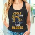 Coole Opas Fahren Bagger Digger Driver Grandpa Tank Top