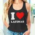 Corazón Rojo I Love Latinas Camiseta sin mangas