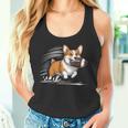 Corgi Hund Spielt Fußball Spieler Sport Tank Top