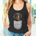 Dachshund Teckel Dachshund Chest Pocket Dog Owner Tank Top