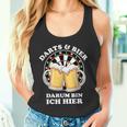 Darts Und Bier Darum Bin Ich Hier Dart Tank Top