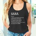 Definición De Sara Nombre Personalizado Sara Divertido Cumpleaños Cuello Camiseta sin mangas