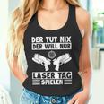 Der Tut Nix Der Will Nur Lasertag Spielen Player Laser Tag Tank Top