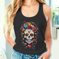 Dia De Los Muertos Crâne En Sucre Motif Jour Des Morts Débardeur e