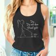 Die Mit Dem Hund Geht Hundebesitzerin Dog Lover Tank Top