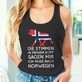 Die Stimmen In Mein Kopf Sagen Mir Ich Muss Nach Norwegian S Tank Top