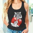 Divertente Boxe Tigre Con Guanti Rossi Bambini Adulti Canotta