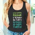 Donna Ho Sempre Ragione Regalo Originale Scritta Divertente Con Collo A Canotta