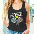 Donna Padelista Padel Paddle Tennis Meno Lavoro Più Padel Canotta