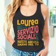 Donna Regalo Scherzo Di Laurea Servizio Sociale Divertente Con Collo A Canotta
