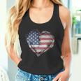 Donnaintage Usa A Forma Di Cuore Bandiera Americana Elegante Con Collo A Canotta