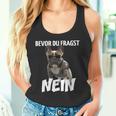 Before Du Fragst Nein Dog Frenchie French Bulldog Tank Top