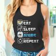 Eat Sleep Anime Ripetitore Manga Otaku Divertente Anime Ramen Canotta
