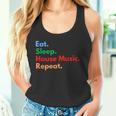 Eat Sleep House Music Ripeti Per Gli Amanti Della Musica Domestica Canotta