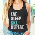 Eat Sleep Ski Repeat Tank Top