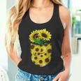 Fiore Giallo Fiorire Taschino Carino Hippie Girasole Canotta