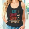 Flautista Eat Sleep Flute Repeat Regalo Divertente Flauto Canotta