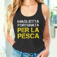 Fortunata Per La Pesca Regalo Divertente Pescatore Canotta