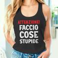 Frasi Ironiche Divertenti Attenzione Faccio Cose Stupide Canotta