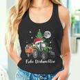 Fröhliche Weihnachten Santa Tractor Bauer Fährt Christmas Tank Top