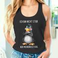 Penguin Ich Bin Nicht Stur Nur Meinungsstabil German Langu S Tank Top