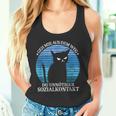 Geh Mir Aus Dem Weg Du Unnötiger Sozialkontakt Cats Retro Tank Top