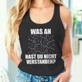 Was Hast Du Nichterstanden Dancing Dancer Dance Steps Tank Top