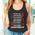 Ich Bin Ein Feuerwehrmannoluntary Fire Brigade Ich Bin Ein Tank Top